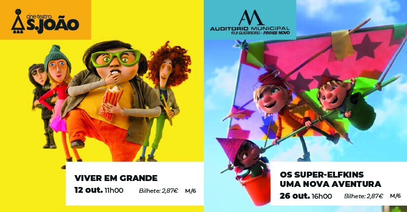 Cinema Infantil: em outubro assista a “Viver em Grande” e “Os Super-Elfkins”