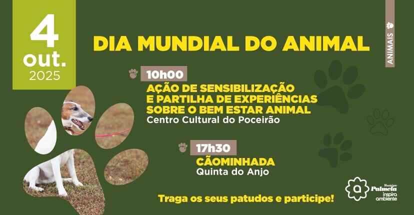 Dia Mundial do Animal assinalado com Ação de Sensibilização e Cãominhada