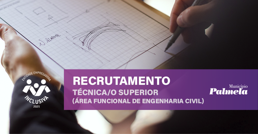 Município abre recrutamento para Engenheira/o Civil - candidaturas até 28 novembro