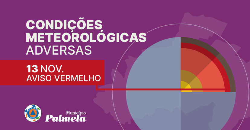Aviso Vermelho: Precipitação forte e persistente – 13 novembro