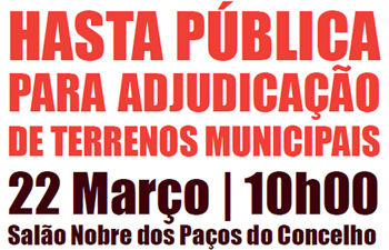 Câmara realiza Hasta Pública para venda de terrenos municipais 
