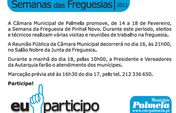 Semana da Freguesia convida a conhecer obras e projectos para o Pinhal Novo