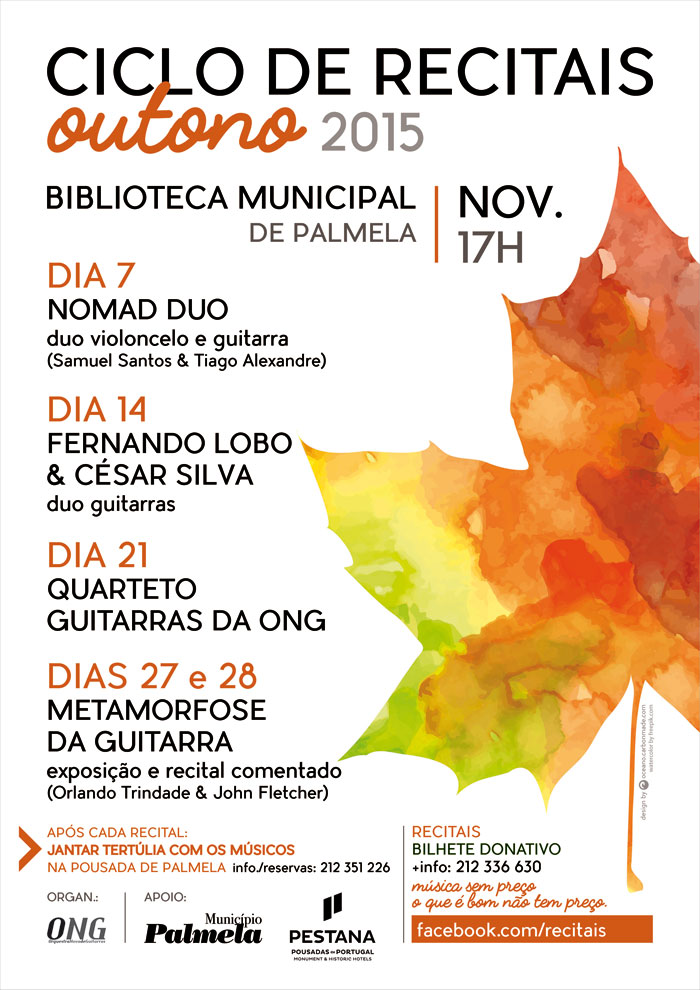 Biblioteca de Palmela acolhe Ciclo de Recitais “Outono 2015”