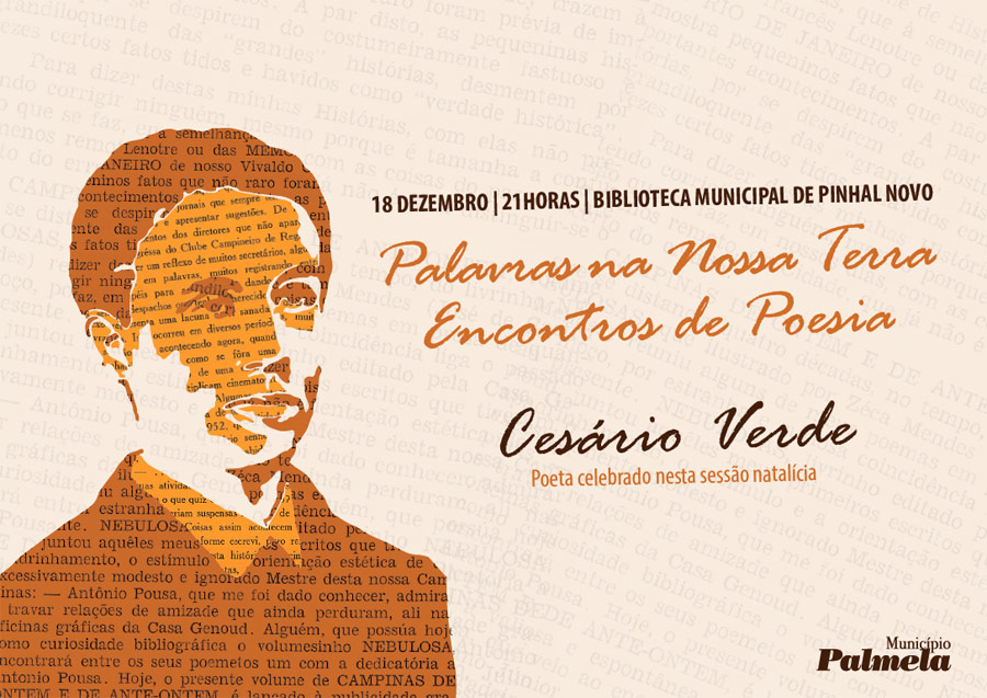 Cesário Verde é o poeta celebrado na próxima tertúlia "Palavras na Nossa Terra"