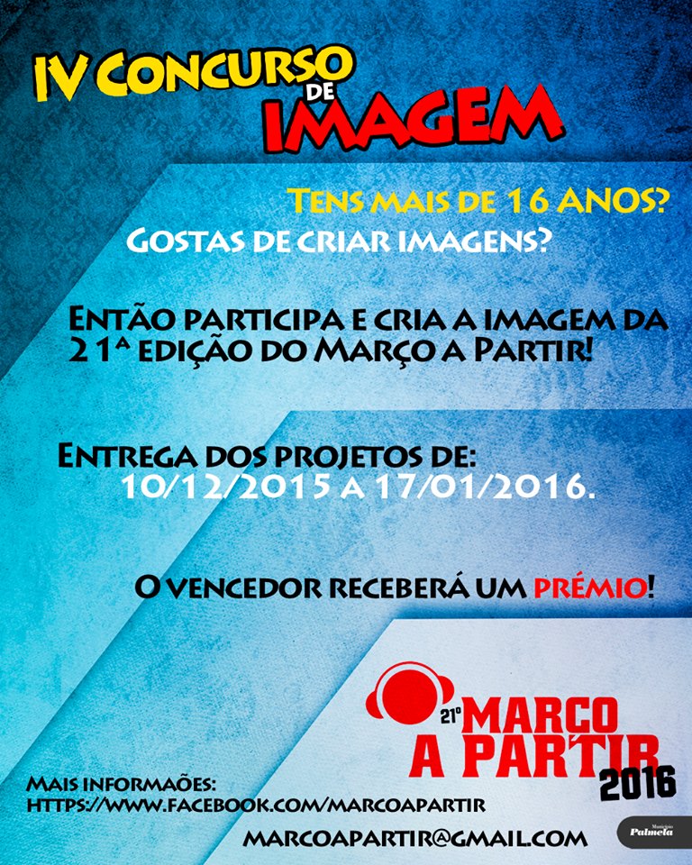 21.º “Março a Partir”: Organização promove concurso para criação de imagem gráfica
