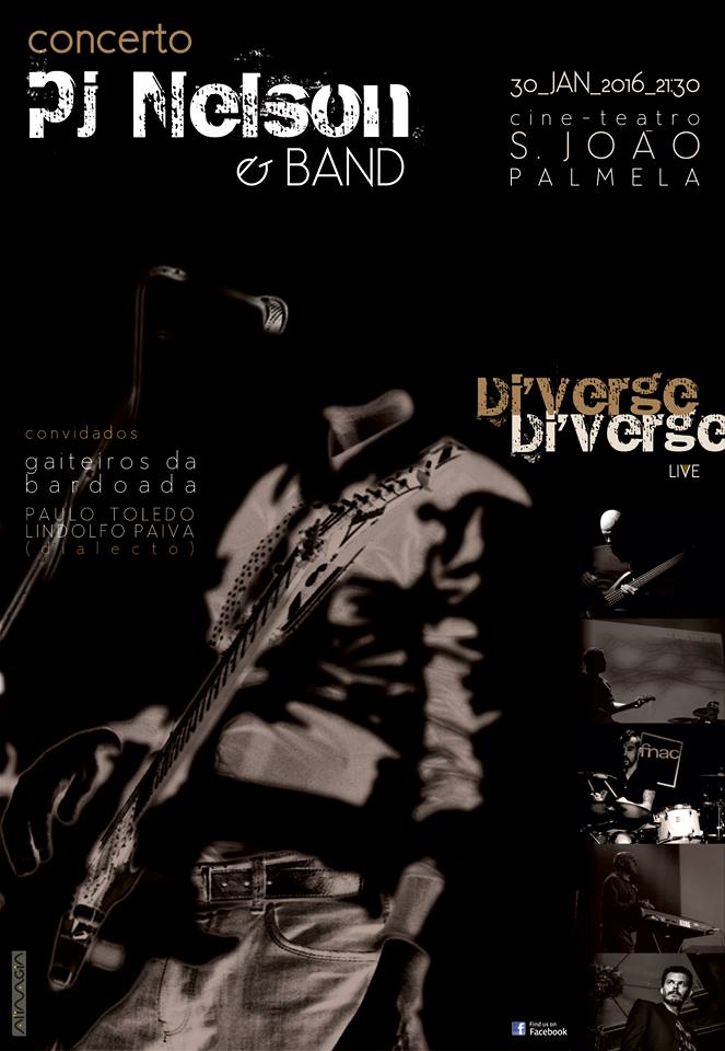 PJ Nelson & Band em concerto no Cine-Teatro S. João no dia 30