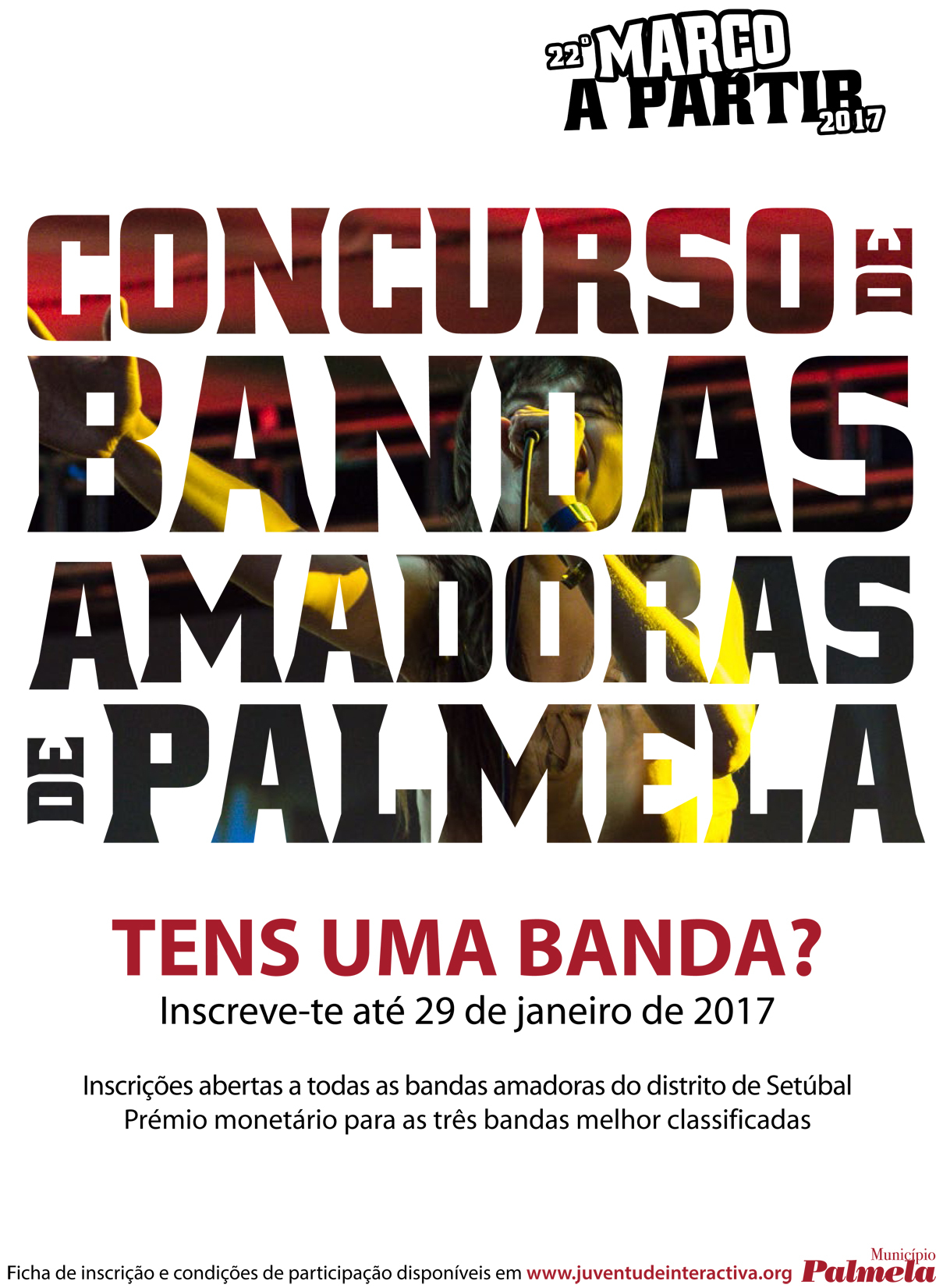 Concurso de bandas amadoras Warm Up "Março a Partir" aberto a projetos da região