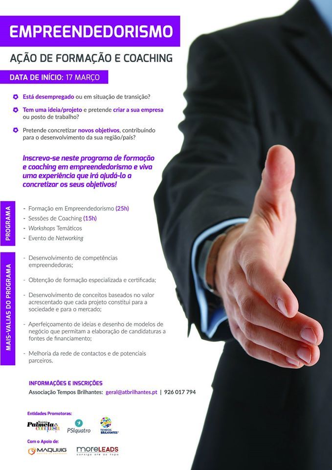 Inscrições abertas para Formação e Coaching em Empreendedorismo