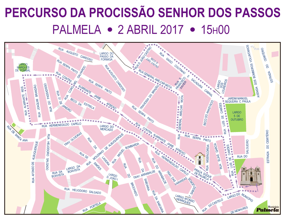 Procissão do Senhor dos Passos em Palmela: condicionamentos de trânsito