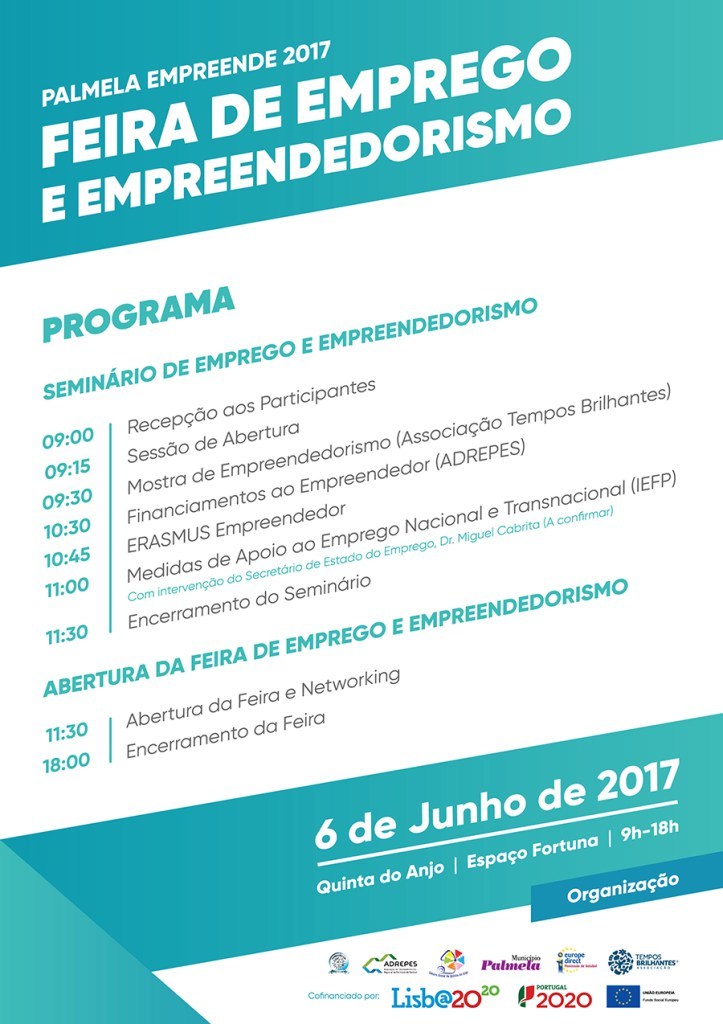 Feira de Emprego e Empreendedorismo no Espaço Fortuna a 6 de junho