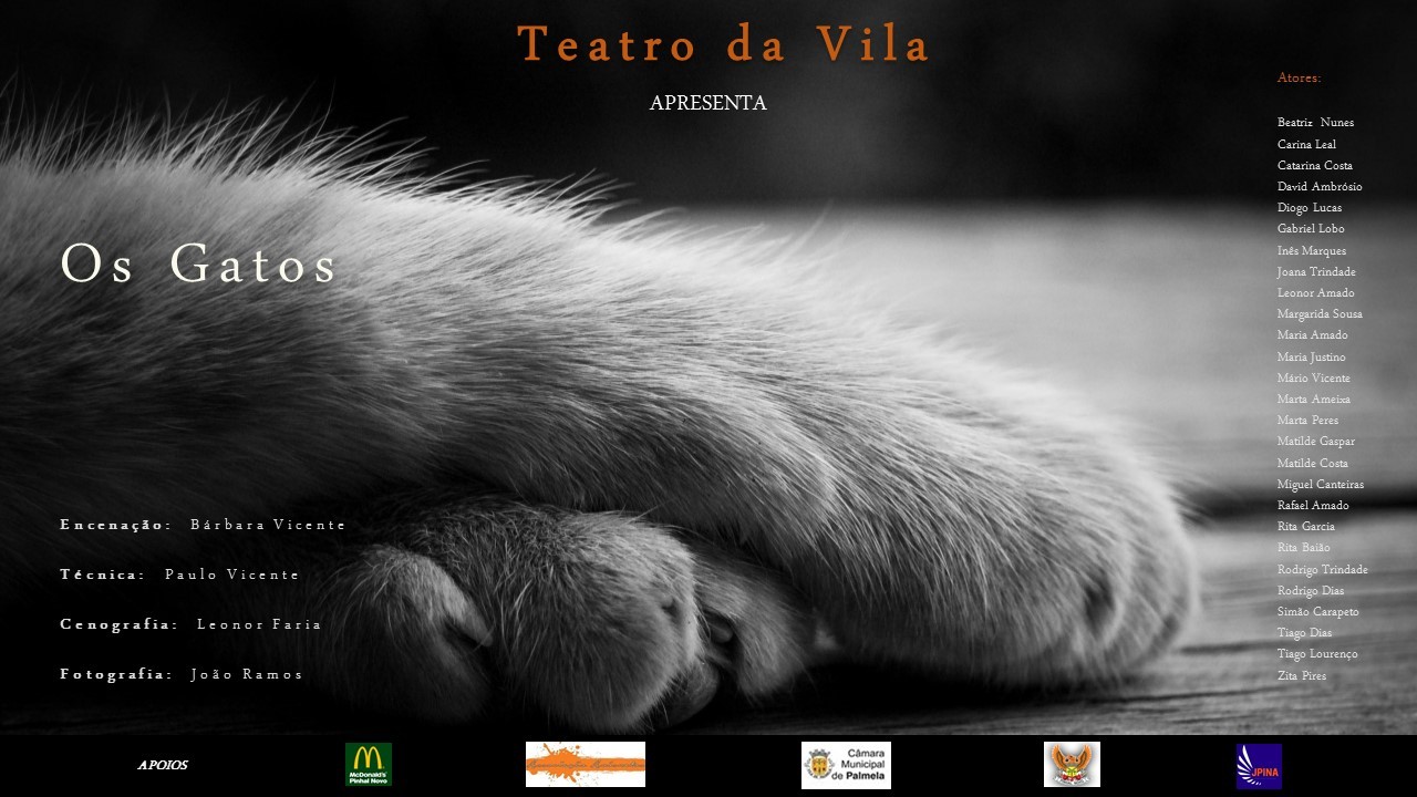 Teatro da Vila leva “Os Gatos” e “A Missão de Alice”  ao Centro Comunitário de Águas de Moura 