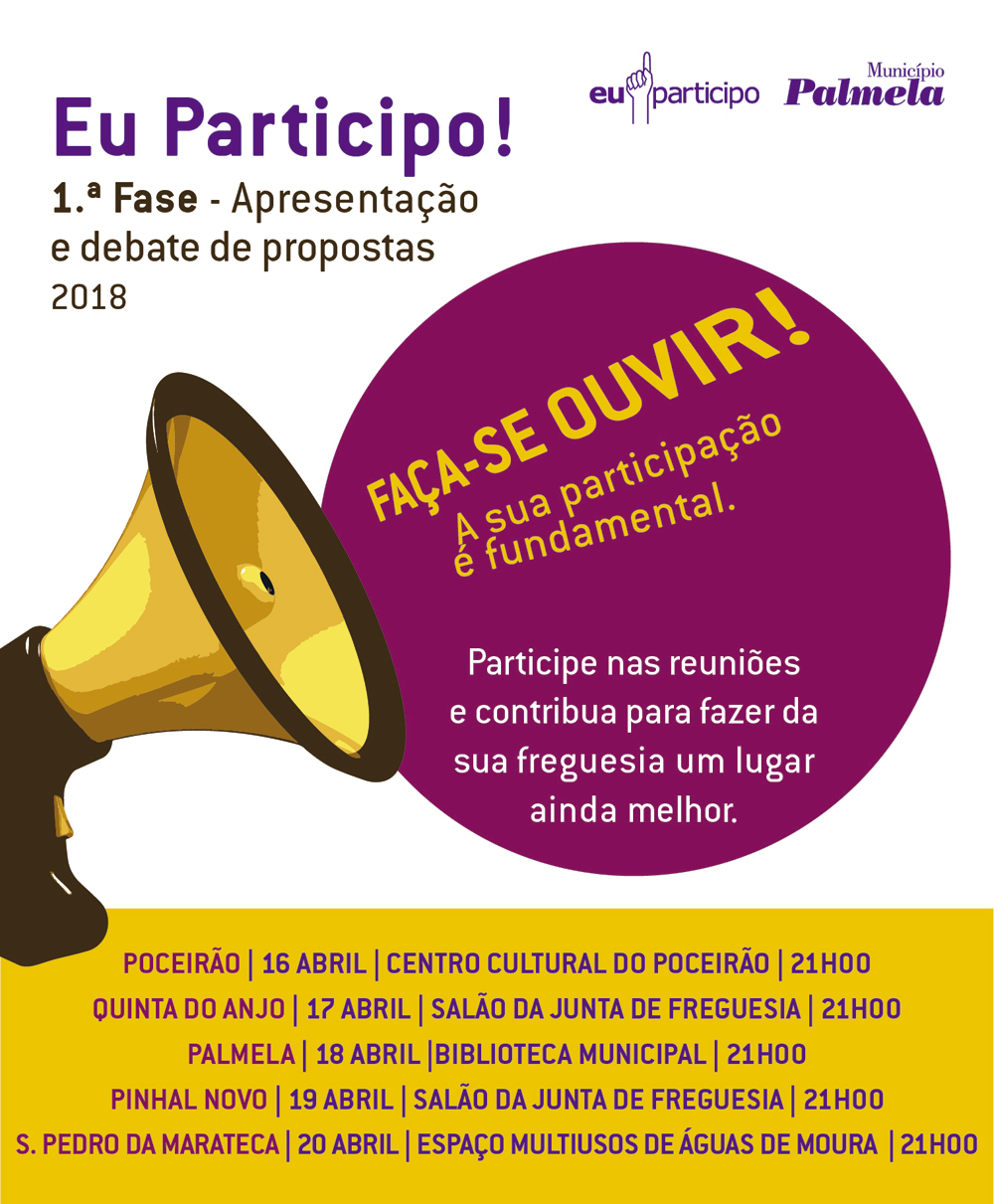 Eu Participo 2018: Ciclo de reuniões descentralizadas com a população tem início em abril