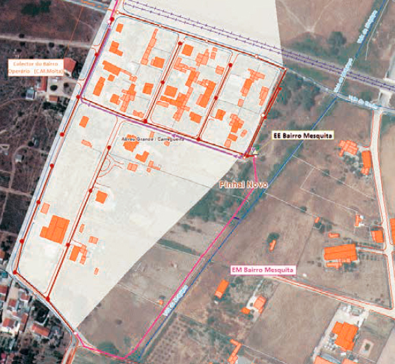 Rede de Saneamento do Bairro Mesquita em funcionamento: Munícipes devem pedir ligação 