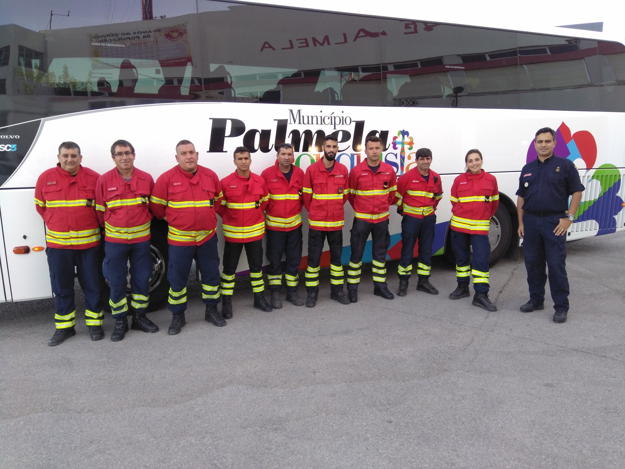 Município de Palmela apoia rendição de bombeiros em serviço no concelho de Monchique