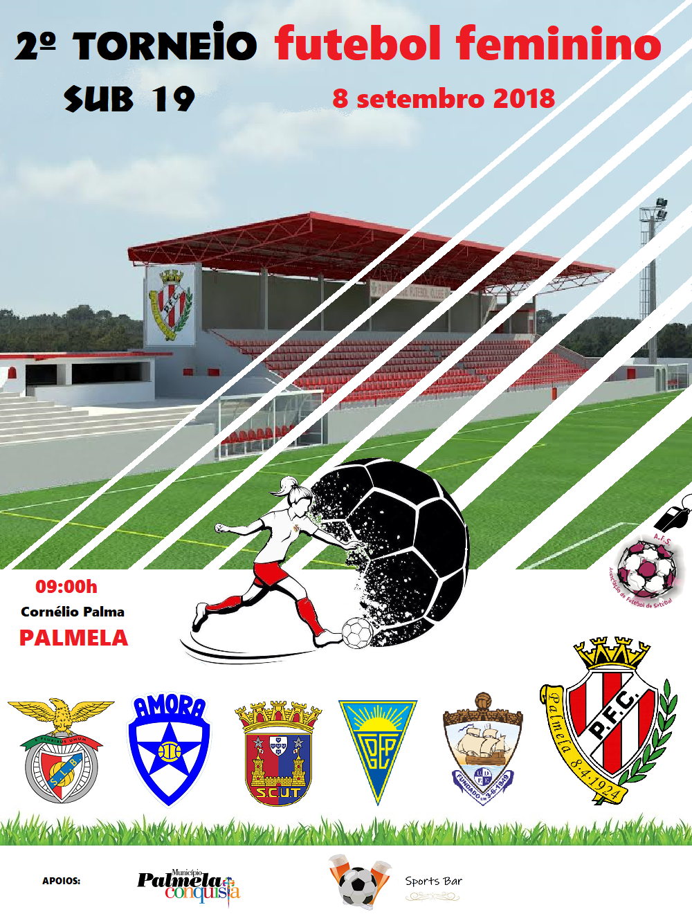 Município apoia 2.º Torneio de Futebol Feminino promovido pelo Palmelense Futebol Clube