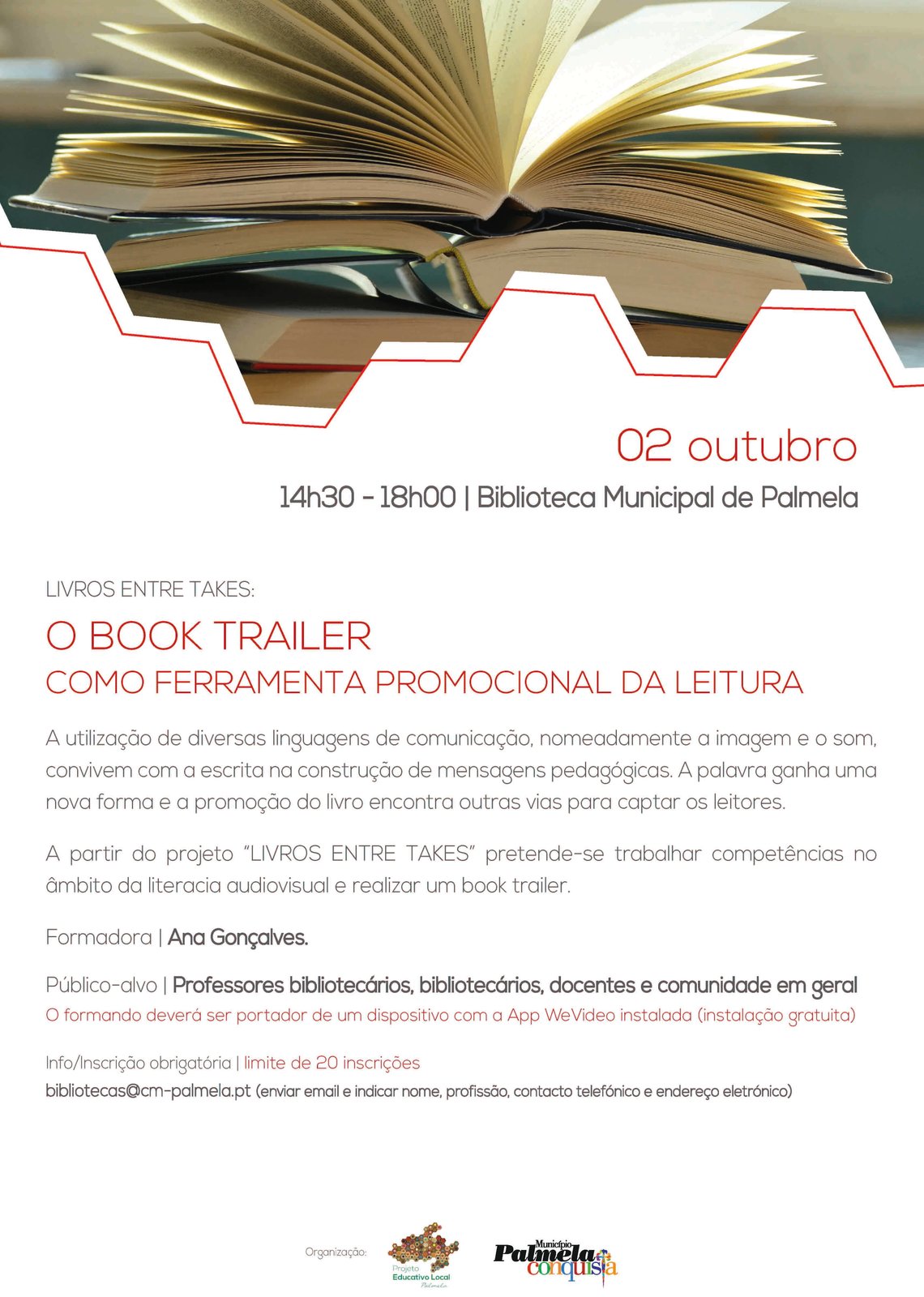 Biblioteca Municipal de Palmela acolhe formação "Livros entre Takes"