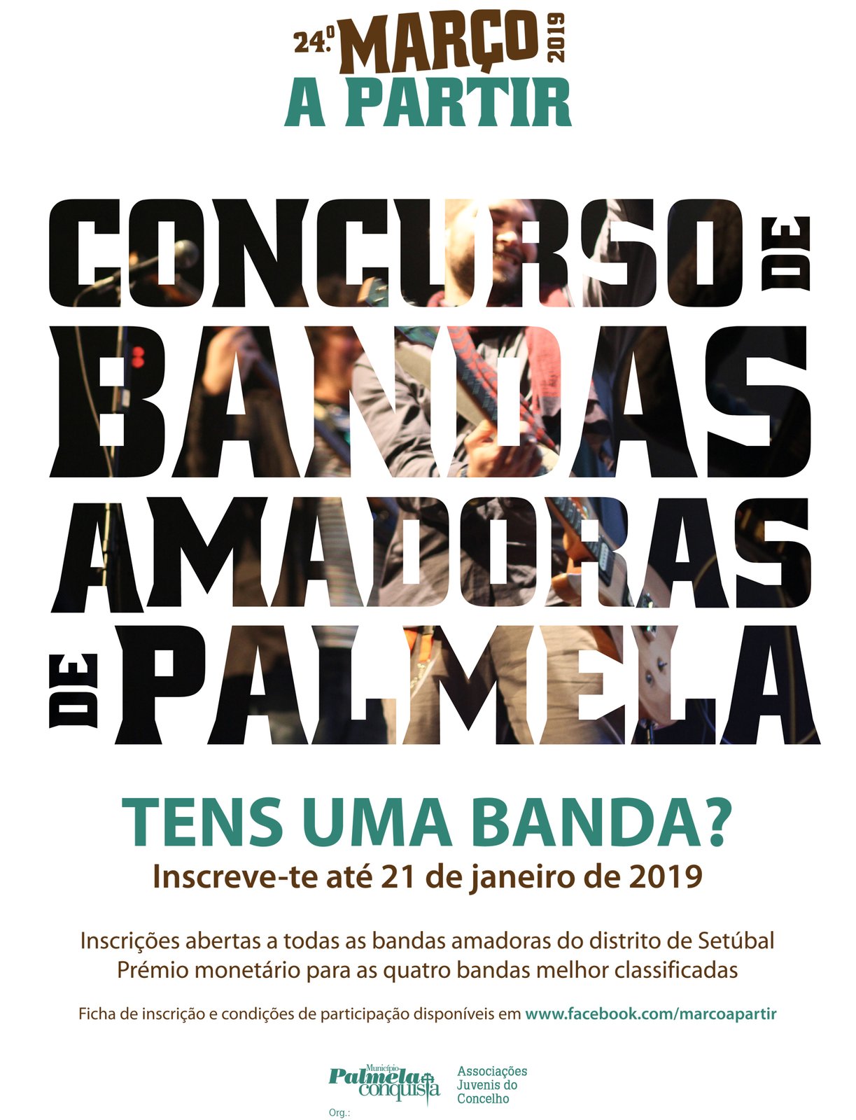 Warm Up "Março a Partir": Inscrições abertas para Concurso de Bandas Amadoras de Palmela