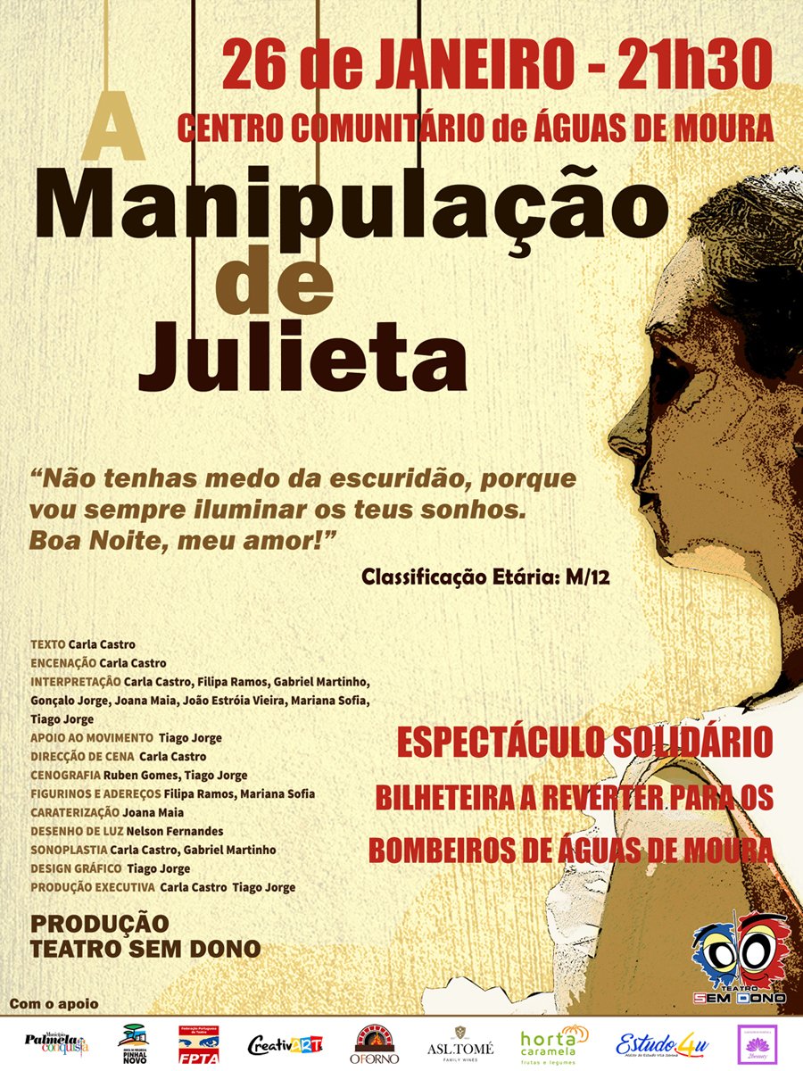 “A Manipulação de Julieta” em cena no Centro Comunitário de Águas de Moura