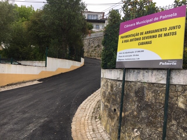 Concluída pavimentação junto à Rua António Severino de Matos - Cabanas