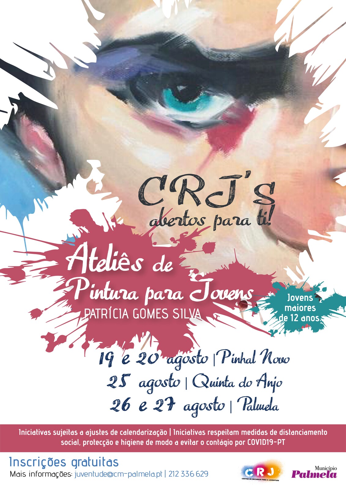 Em agosto, há Ateliês de Pintura para Jovens nos CRJ’s