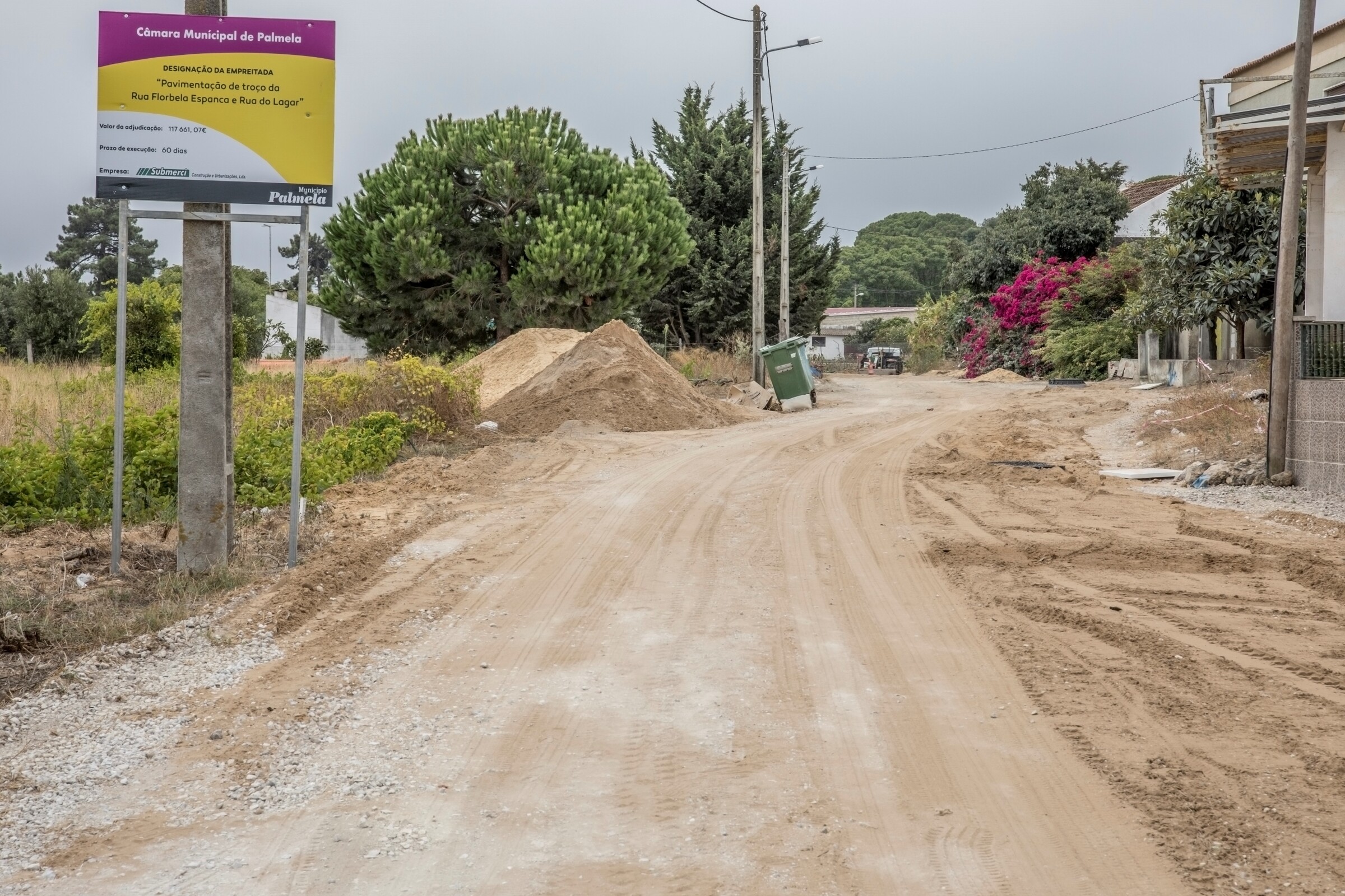 Ruas Florbela Espanca e do Lagar: pavimentação já começou