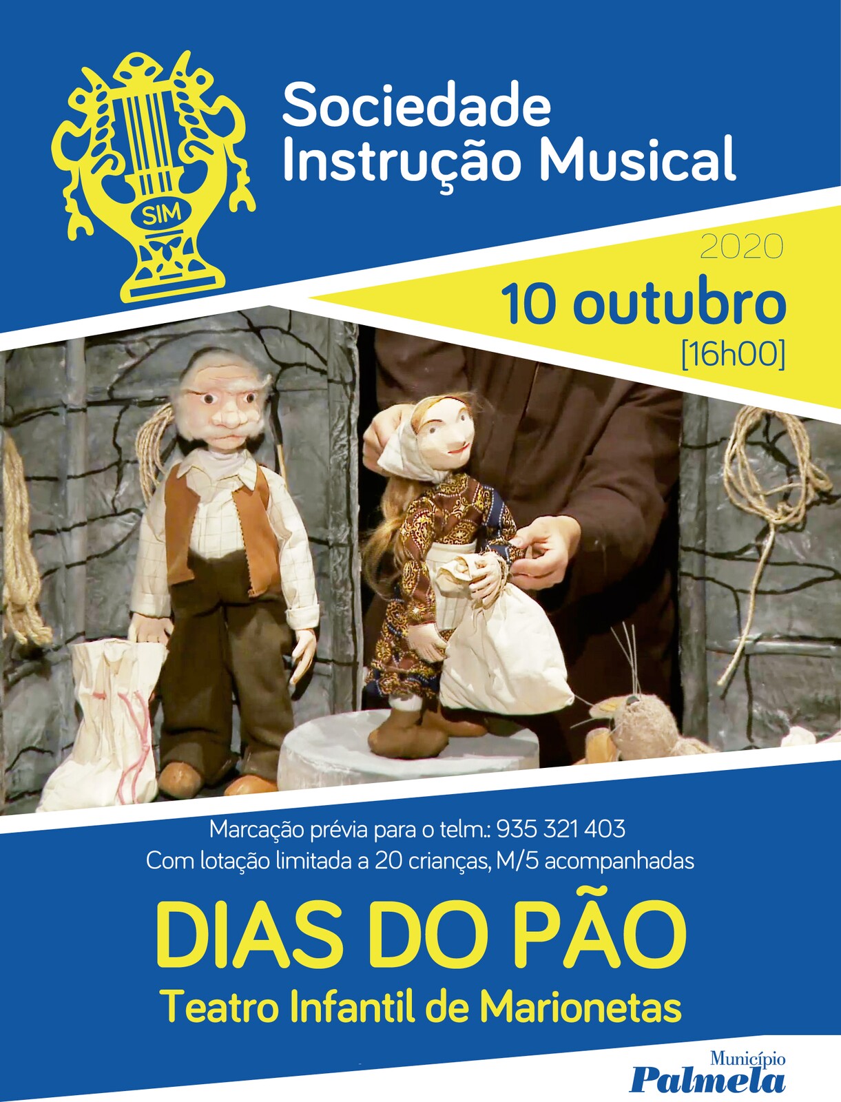 “Dias do Pão”: Teatro Infantil de Marionetas em Quinta do Anjo