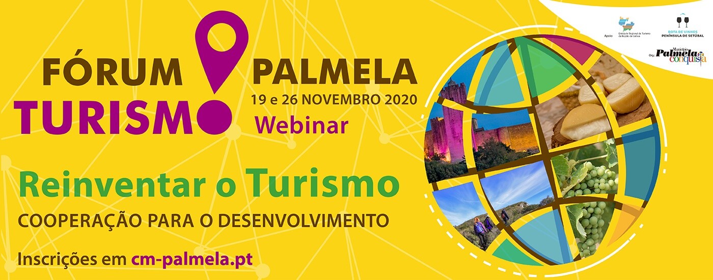 Fórum Turismo Palmela a 19 e 26 de novembro em formato webinar