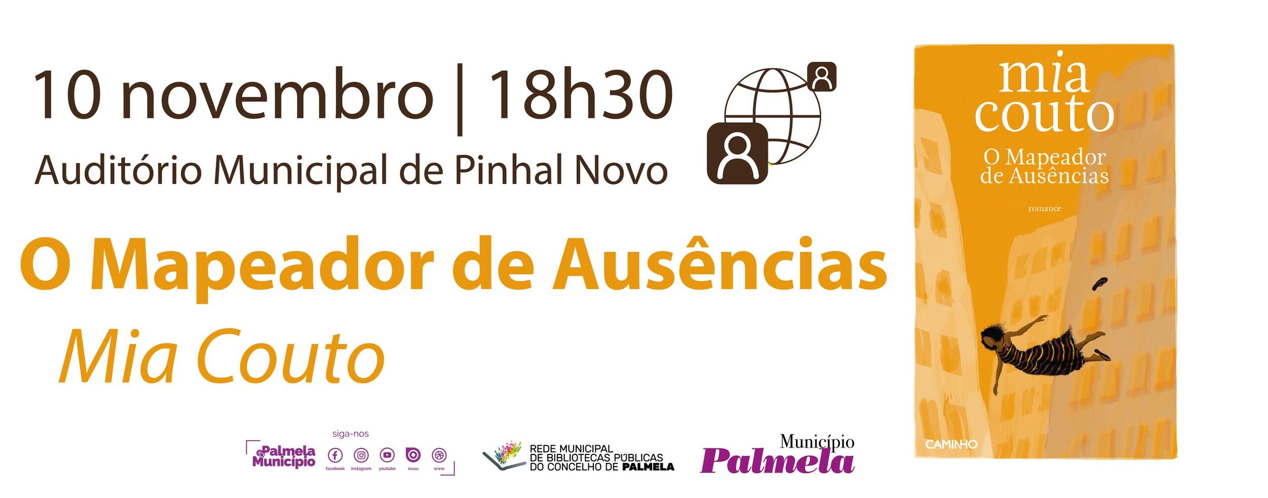 Lançamento online do novo livro de Mia Couto:  Assista em direto no Auditório Municipal de Pinhal...