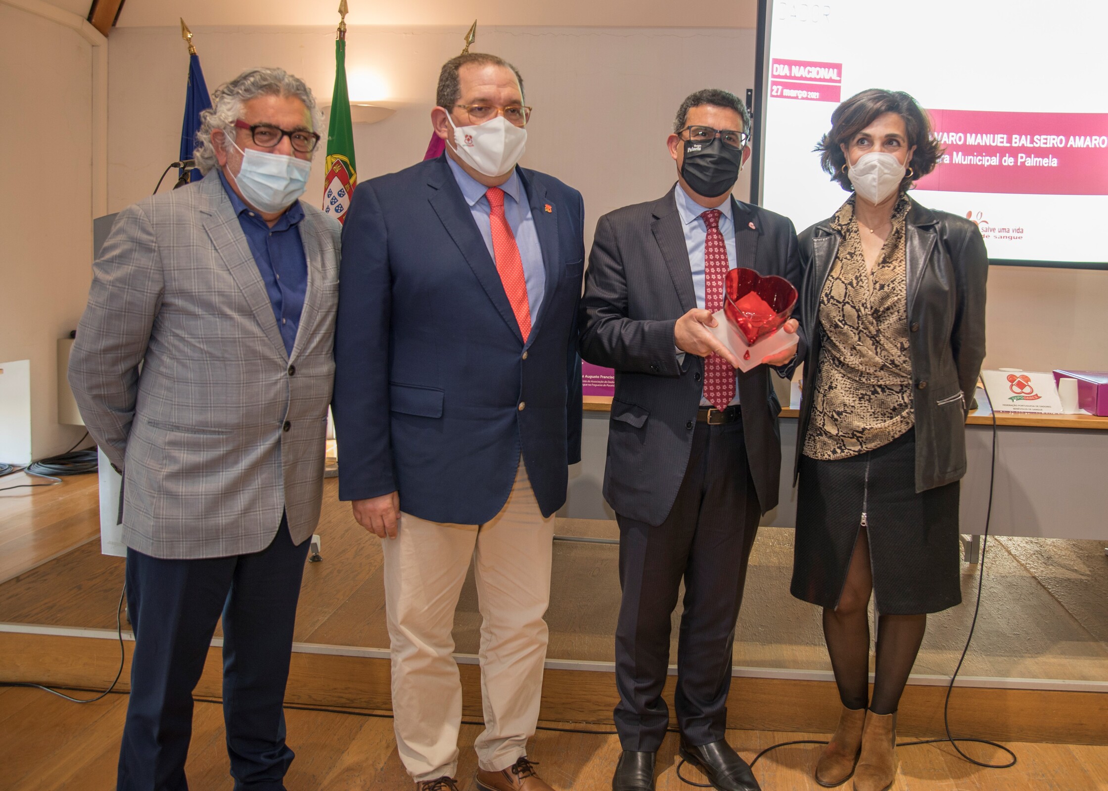 Presidente do Município de Palmela homenageado no Dia do Dador de Sangue 