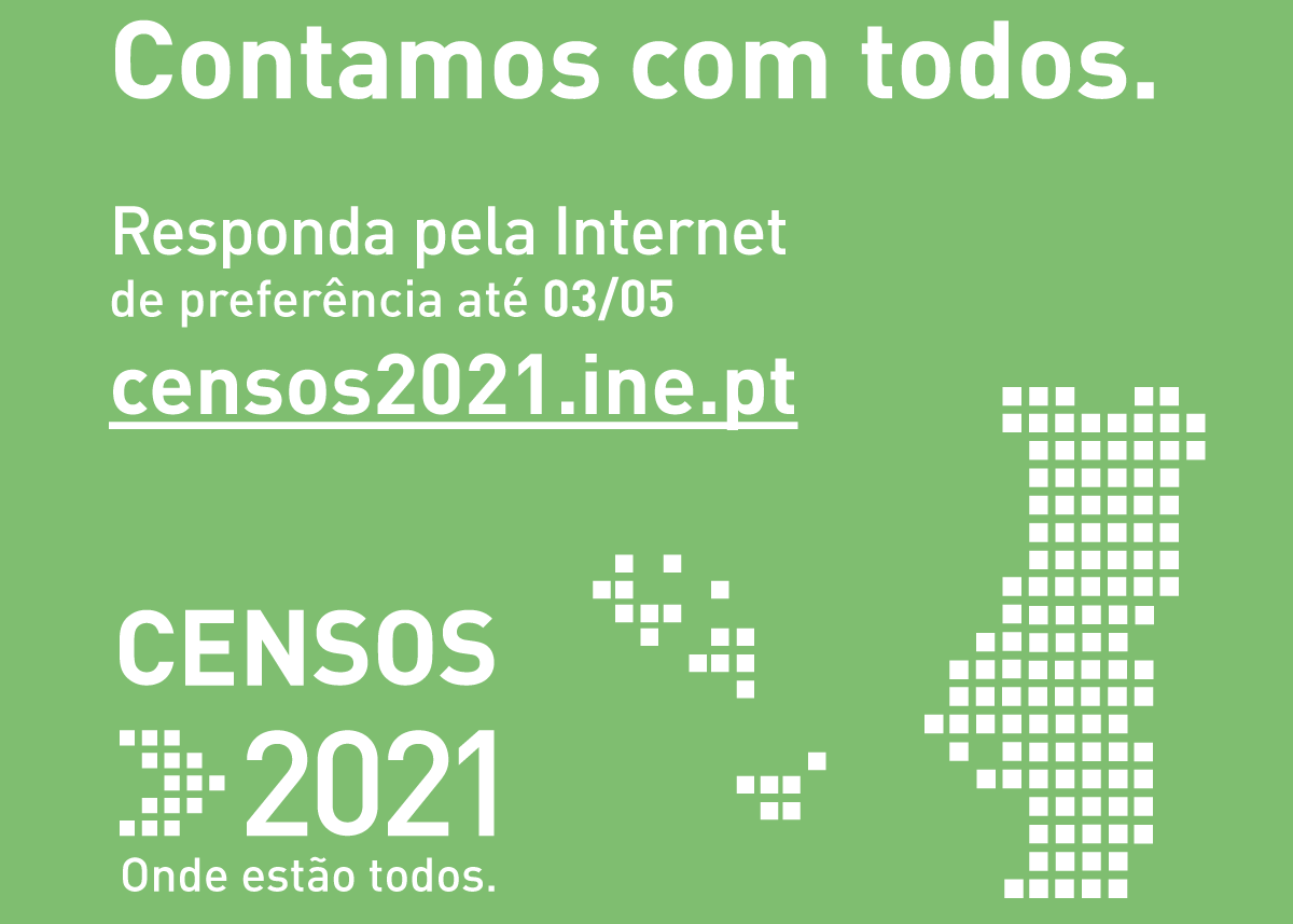 Censos 2021: responda pela internet a partir de 19 de abril