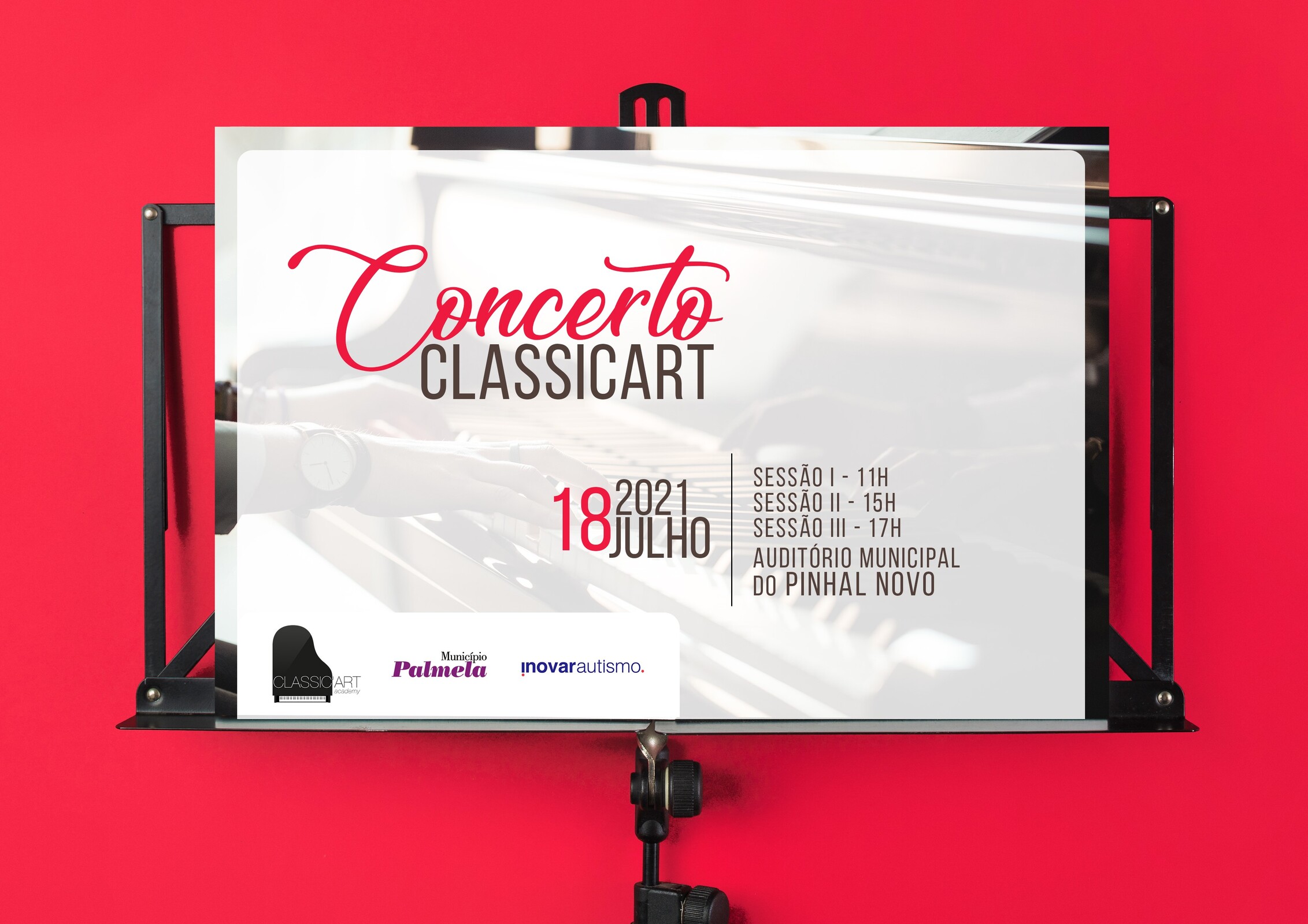 Classic’Art Piano apresenta Concerto de Verão no Auditório de Pinhal Novo