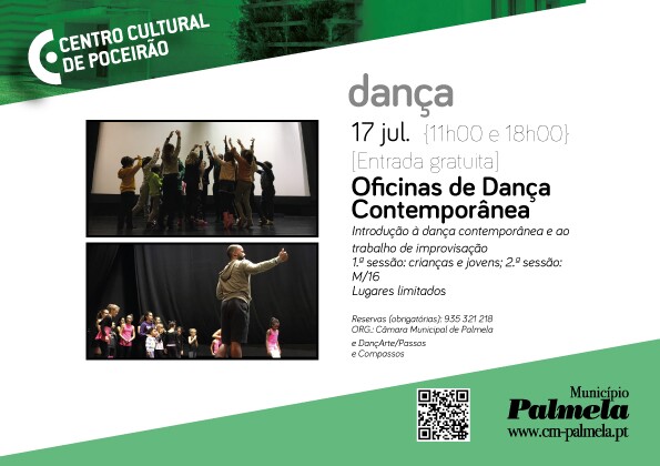 Oficinas de Dança Contemporânea no Centro Cultural de Poceirão