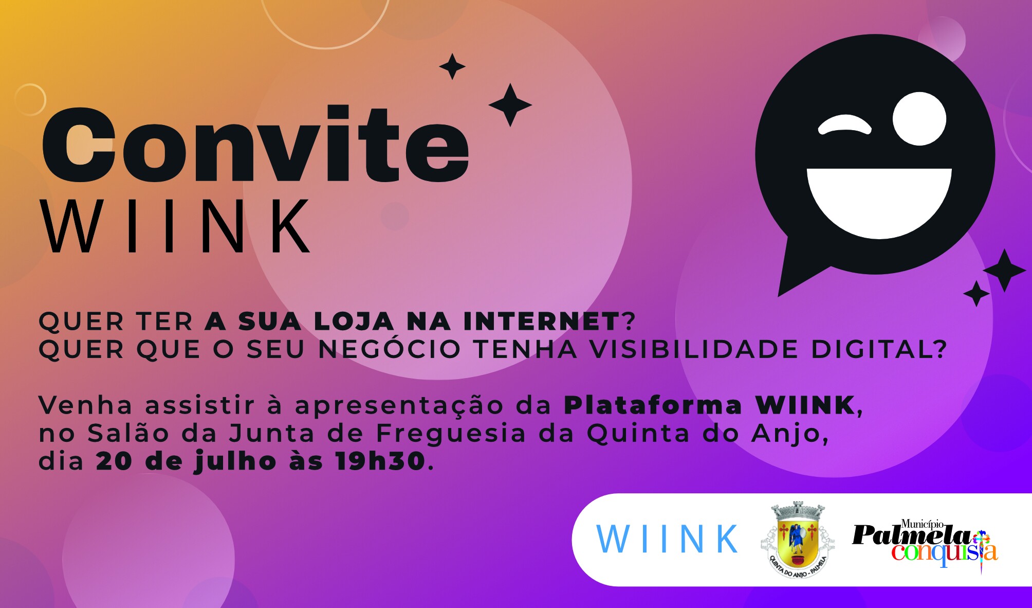 Plataforma WIINK: apresentação a 20 de julho em Quinta do Anjo