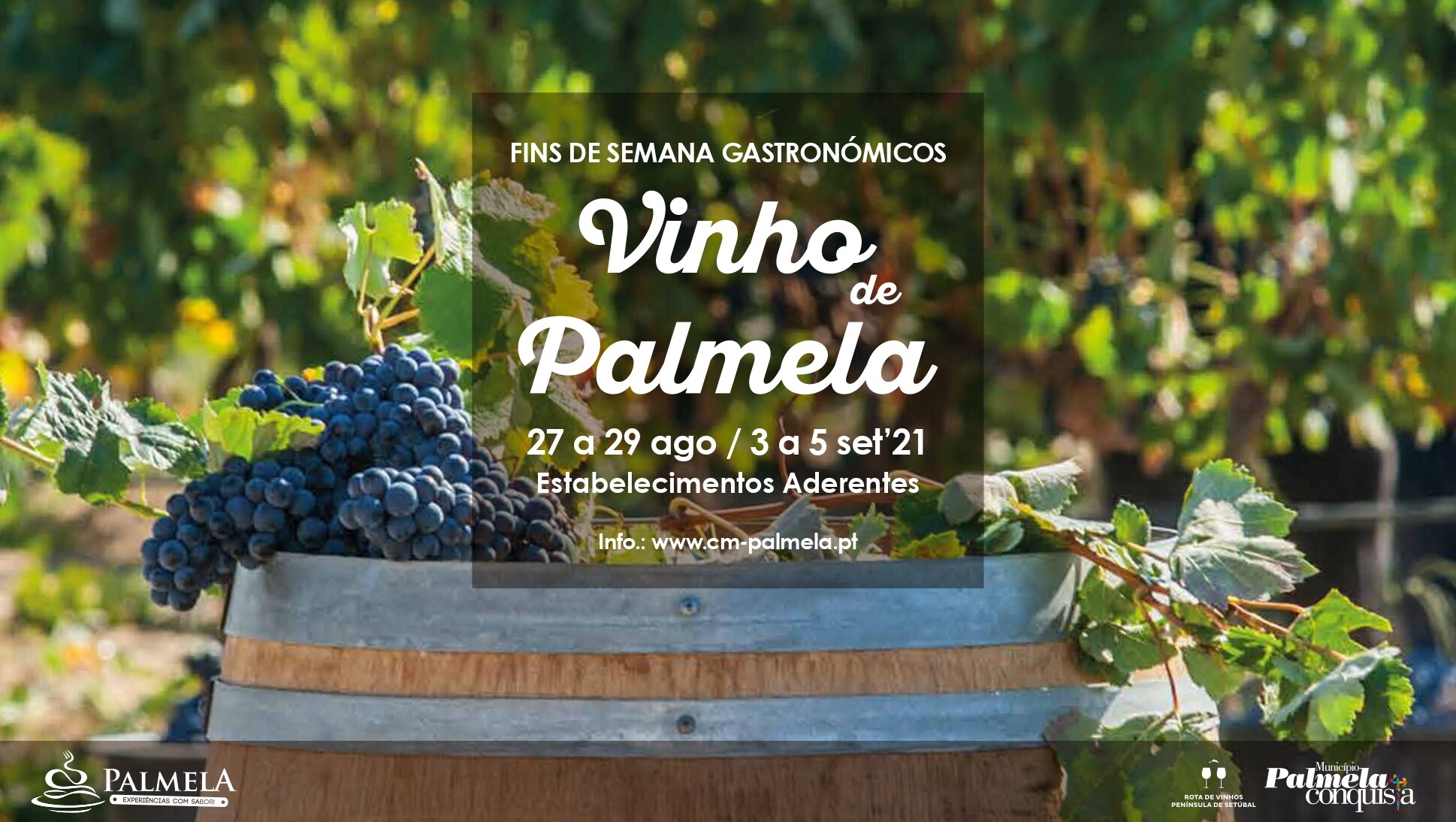 Vinho de Palmela em destaque nos próximos Fins de Semana Gastronómicos 