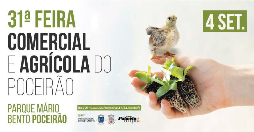 Feira Comercial e Agrícola do Poceirão a 4 de setembro no Parque Mário Bento