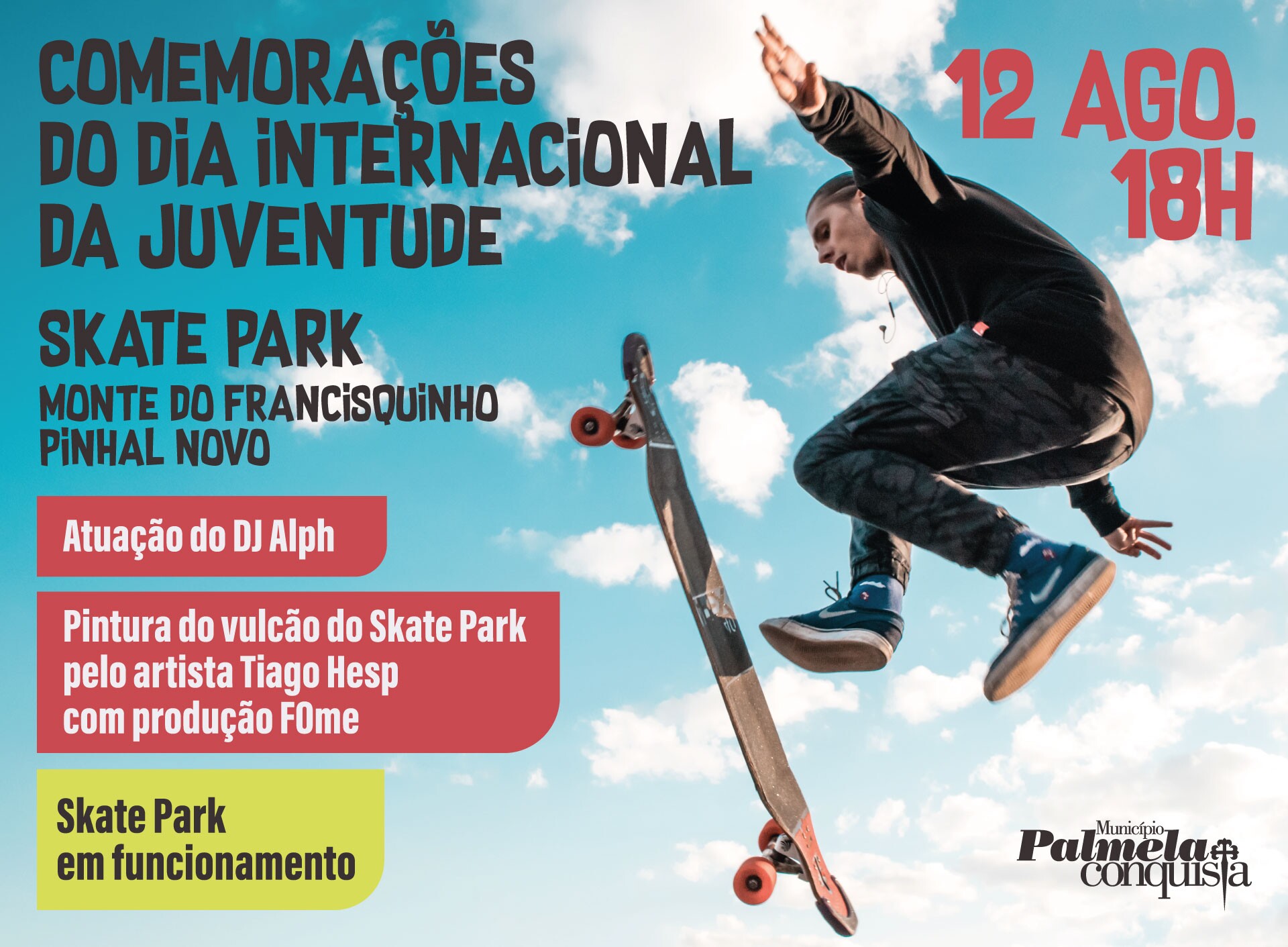 Município de Palmela assinala Dia Internacional da Juventude a 12 de agosto