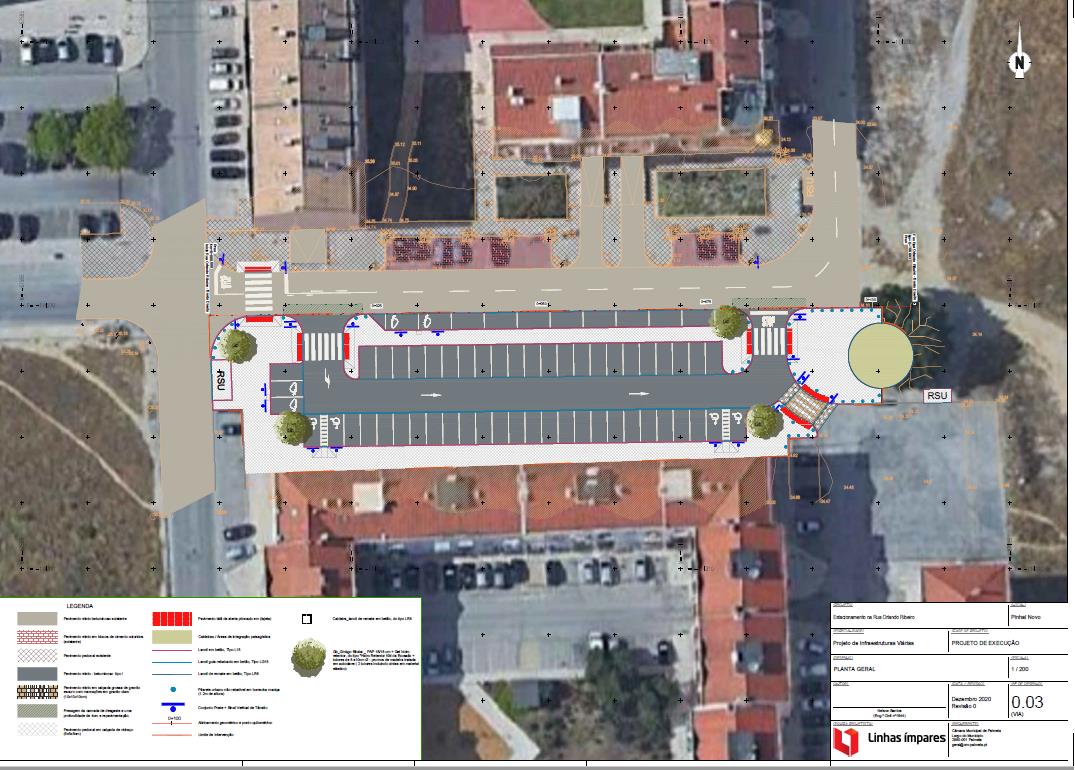 Parque de Estacionamento na Rua Orlando Ribeiro - Pinhal Novo: concurso público a decorrer