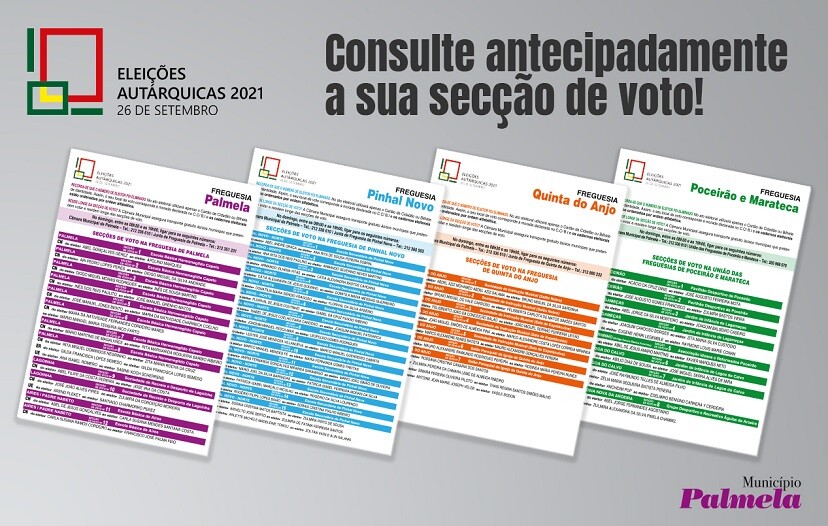 26 de setembro - Eleições Autárquicas: consulte a sua secção de voto!