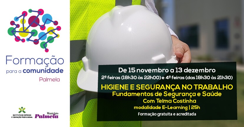 Formação sobre Higiene e Segurança no Trabalho com início a 15 de novembro