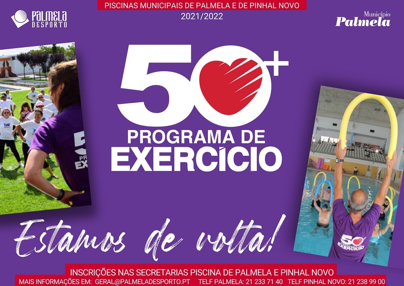 “50+ - Programa de Exercício” está de volta - inscreva-se!