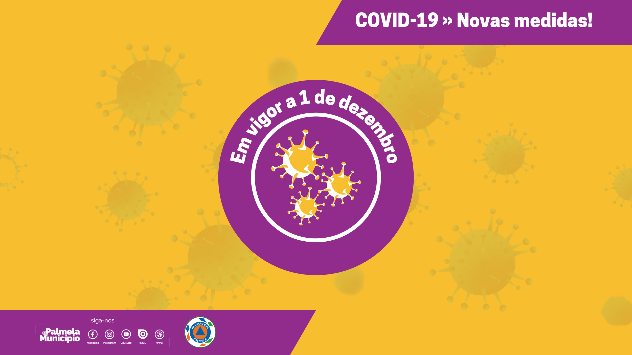 COVID-19: novas medidas a partir de 1 de dezembro