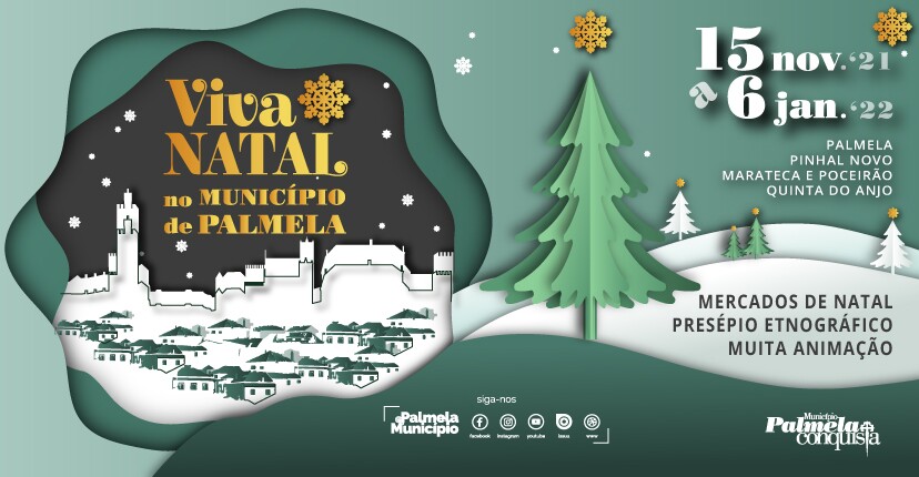 “Viva o Natal no Município de Palmela” e participe nas próximas animações!