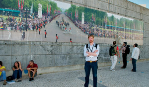 Fotografia Panorâmica exposta no Centro Histórico de Palmela 