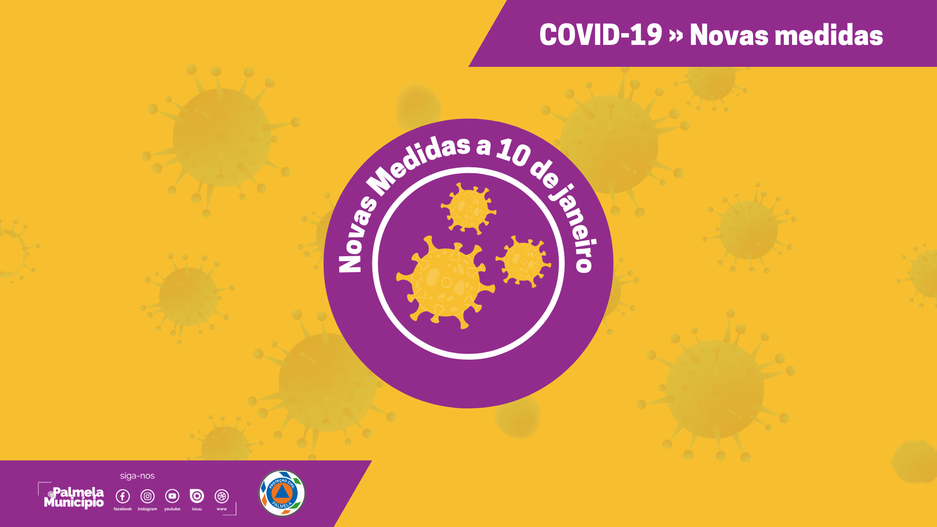 COVID-19: novas medidas de contenção - 10 de janeiro