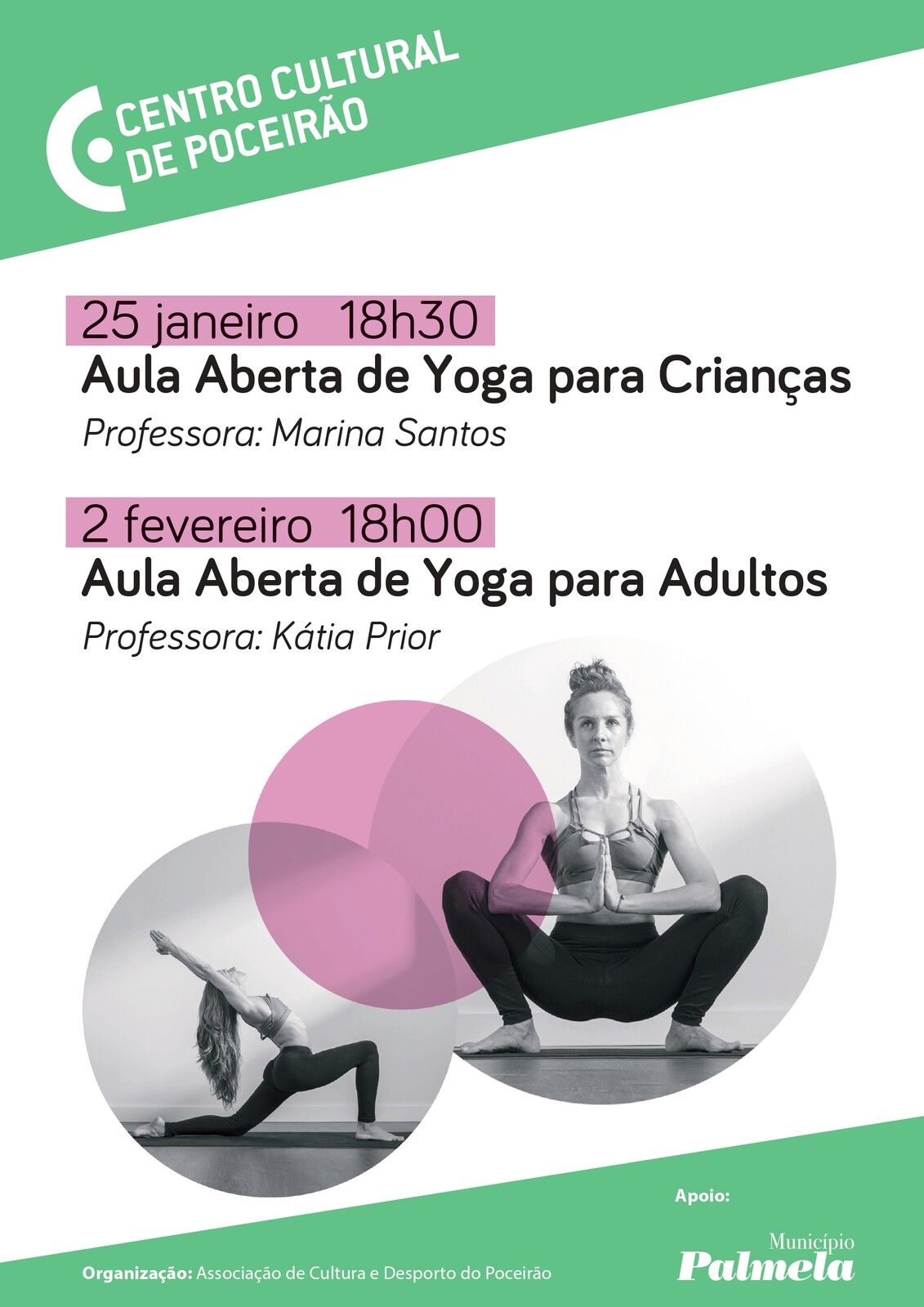 Venha praticar Yoga no Centro Cultural de Poceirão!