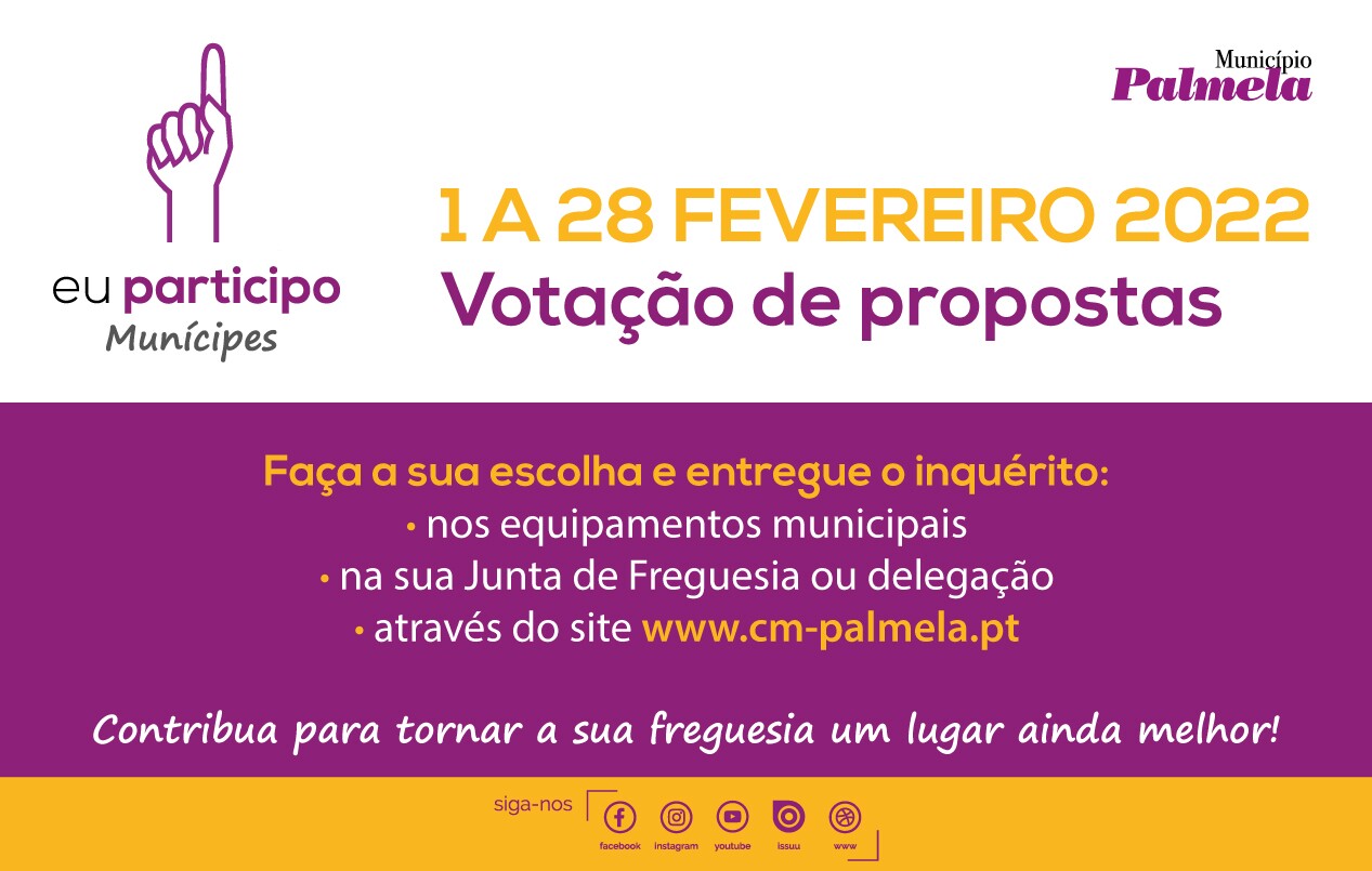 Vote e decida nas propostas para a sua freguesia!