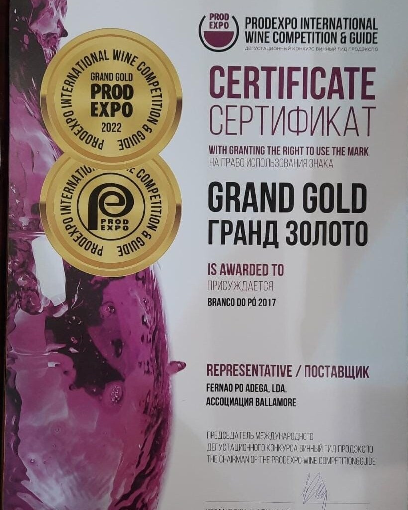 Fernão Pó Adega distinguida no Concurso “ProdExpo 2022”