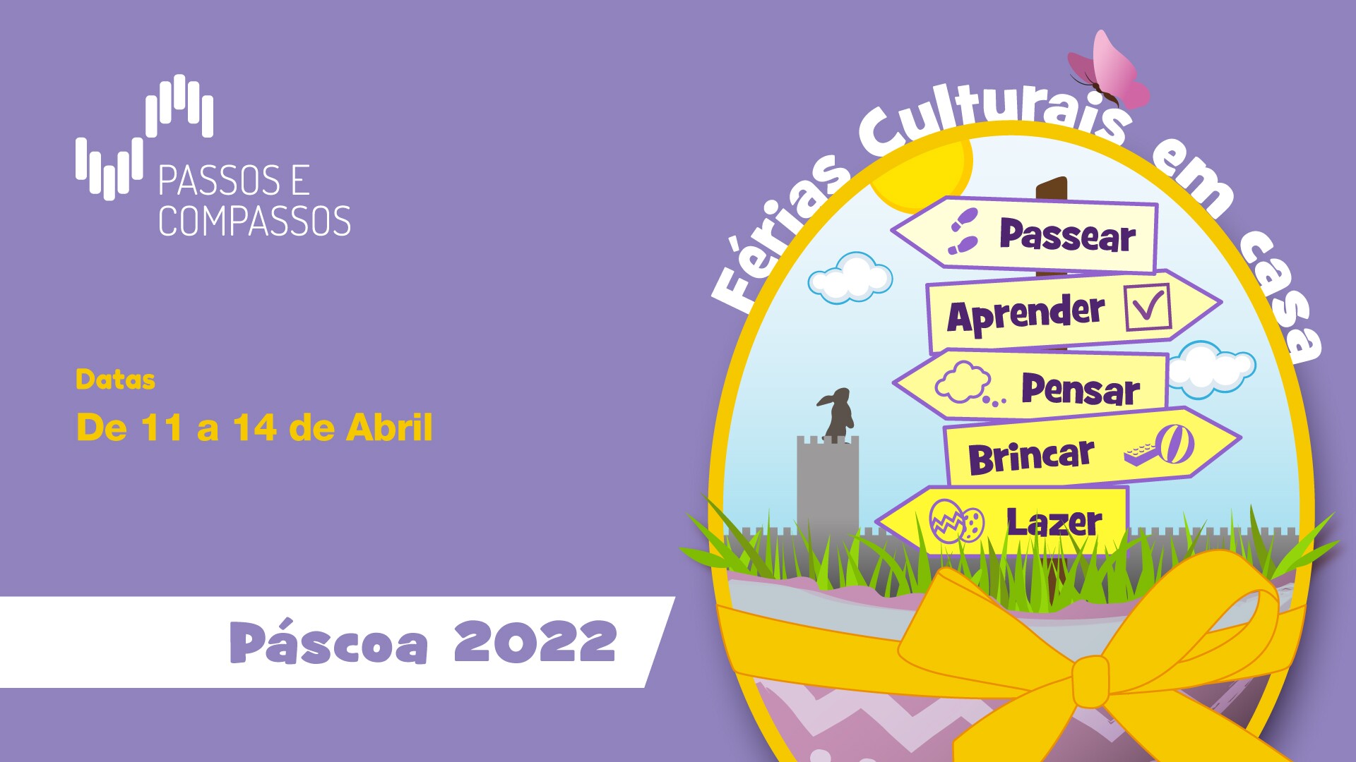 Na Páscoa há “Férias Culturais em casa” para as crianças!