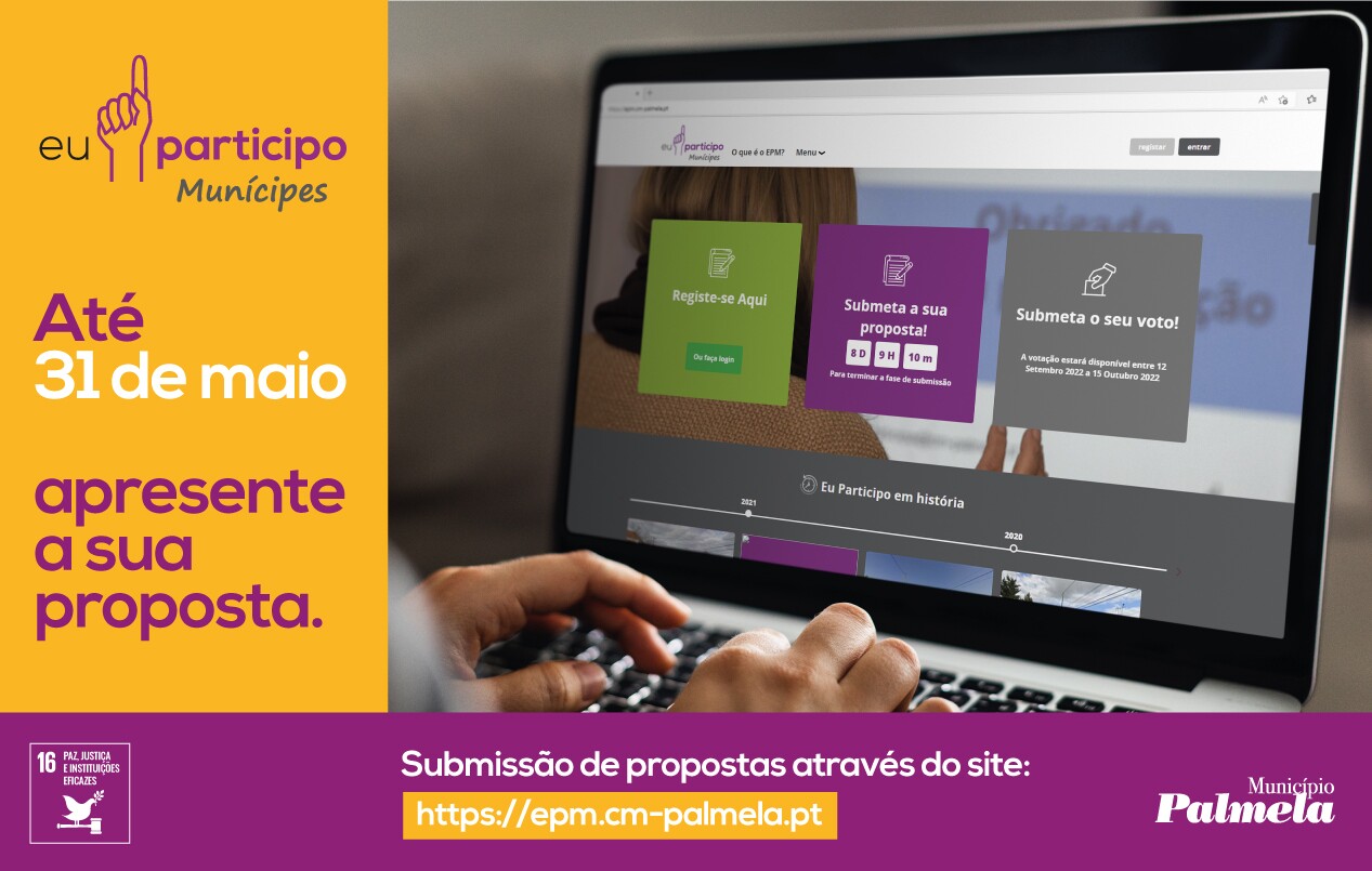 “Eu Participo Munícipes” 2022: últimos dias para apresentação de propostas!