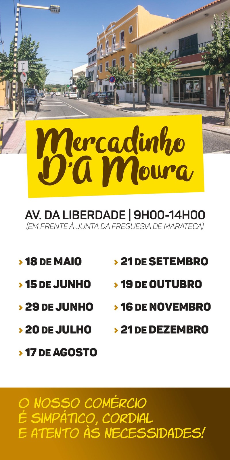 Cartaz - Mercadinho D'a Moura